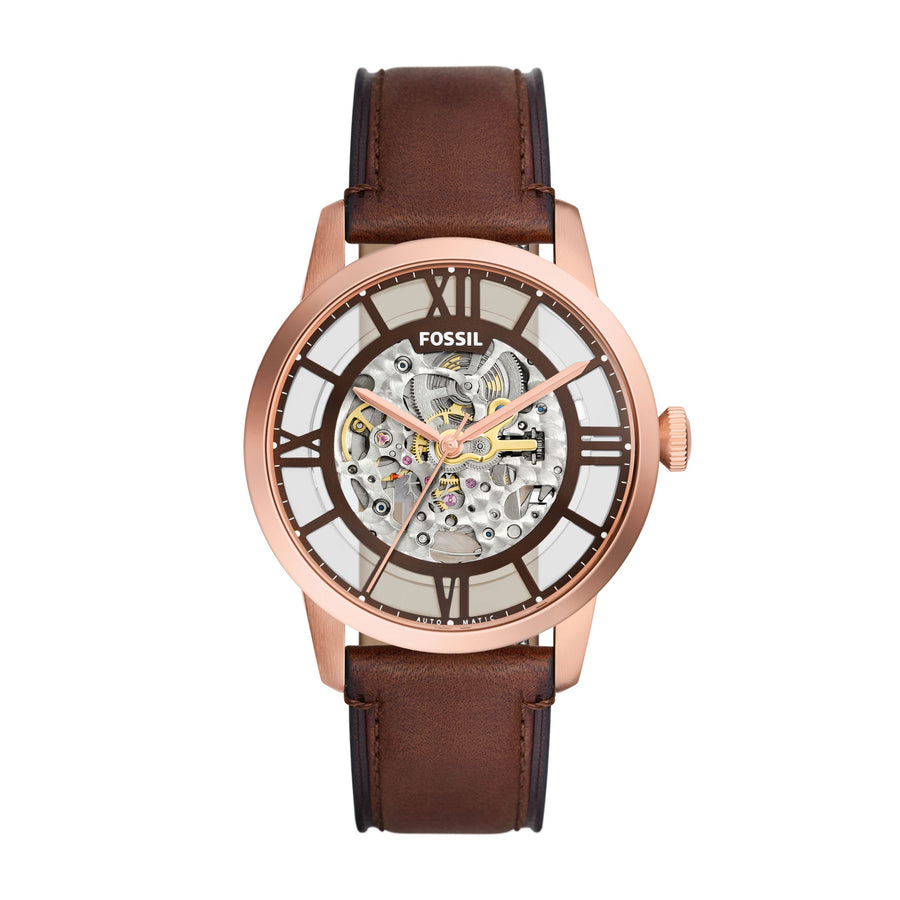    ME3259 TOWNSMAN AUTOMATIC LEATHER FOSSIL 