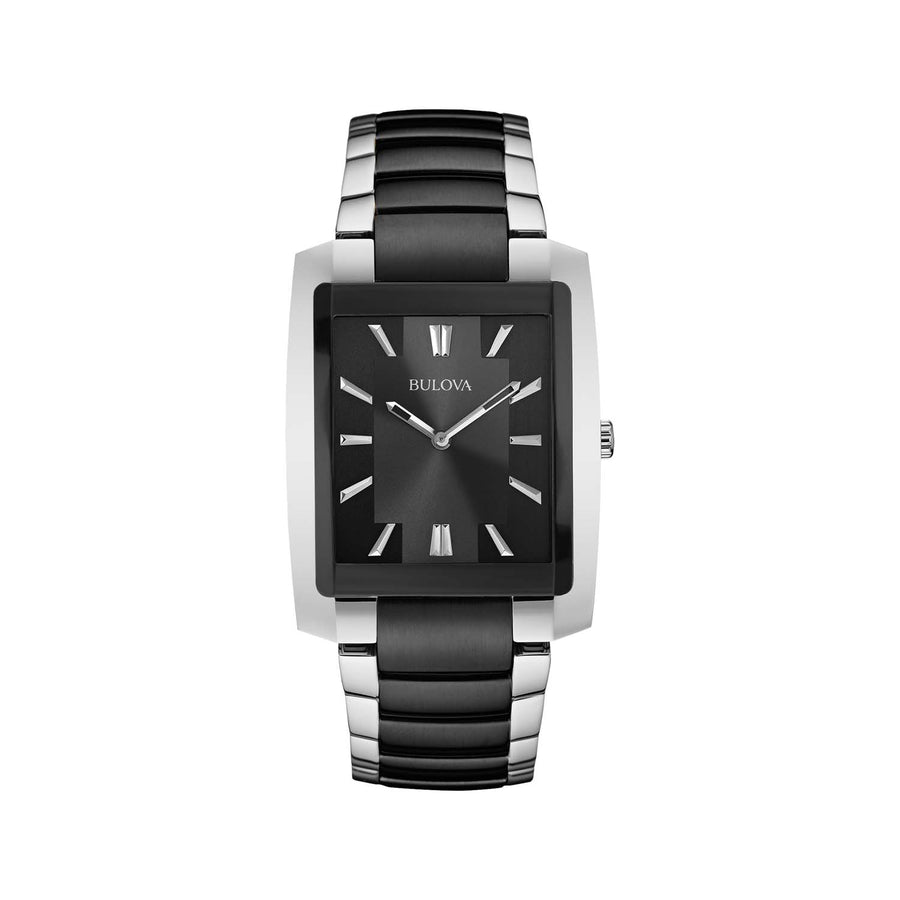 98A117 CLASSIC TWO TONE SQUARE BULOVA